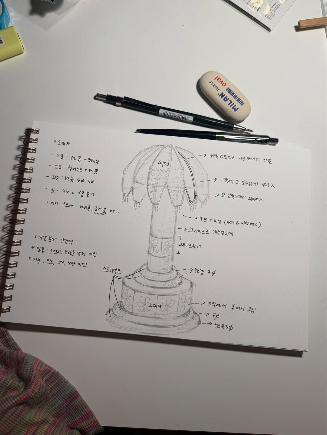 뜨개질로 완성한 조명 오브제 작업 노트 / 이미지 출처: @_alcmy_frfr_