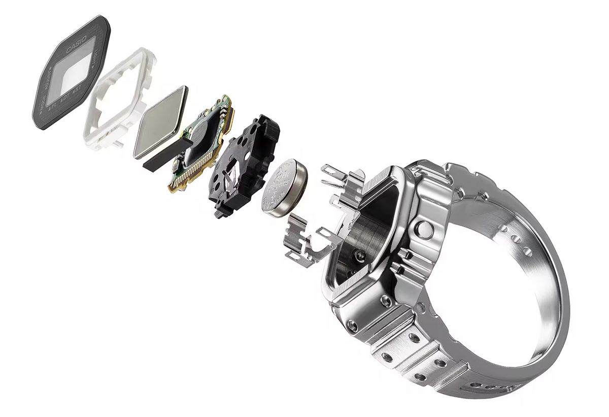 작고 슬림한 디자인임에도 다양한 기능을 탑재한 카시오의 링 워치 | 이미지 출처: 카시오