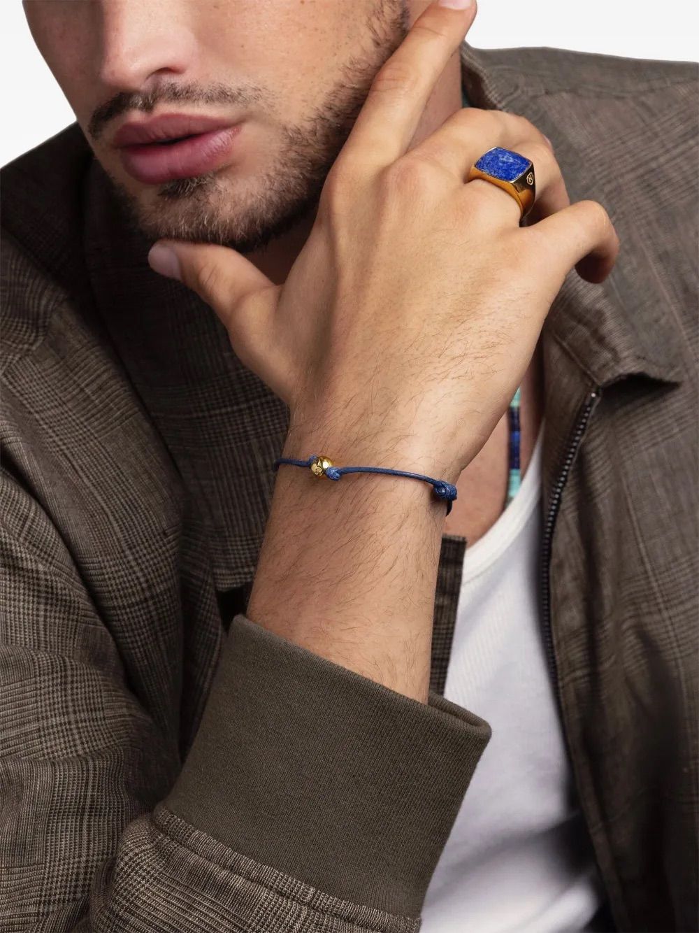 니알라야 주얼리(Nialaya Jewelry)의 인그레이빙 로고 브레이슬릿 / 이미지 출처: 파페치