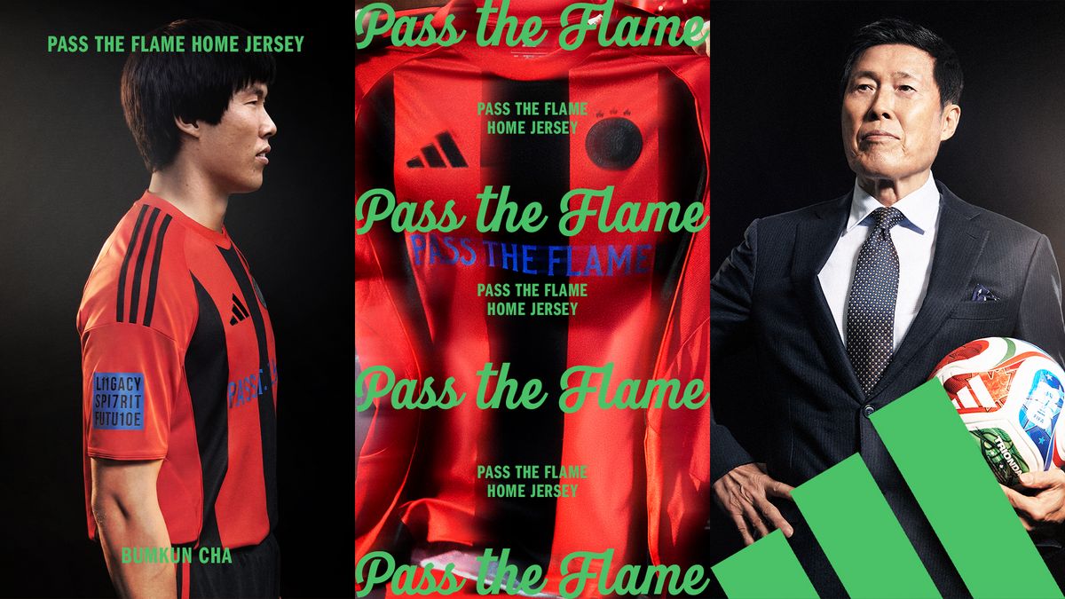  ‘PASS THE FLAME’ 캠페인에 등장한 차범근의 모습. / 이미지 출처: 아디다스