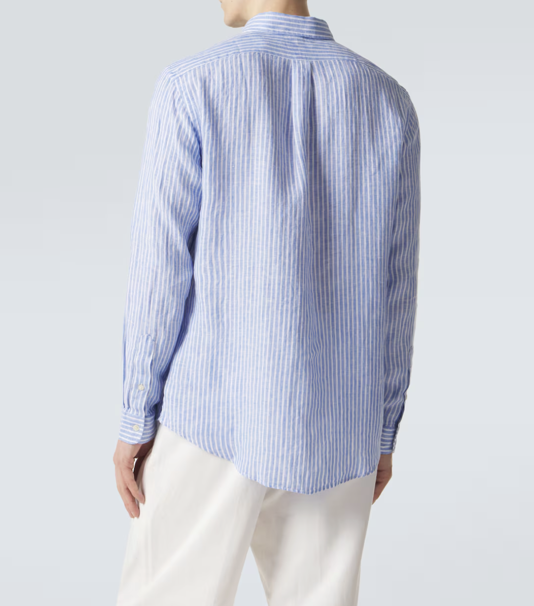 블루 스트라이프 패턴이 특징인 폴로 랄프 로렌 셔츠 / 이미지 출처: mytheresa