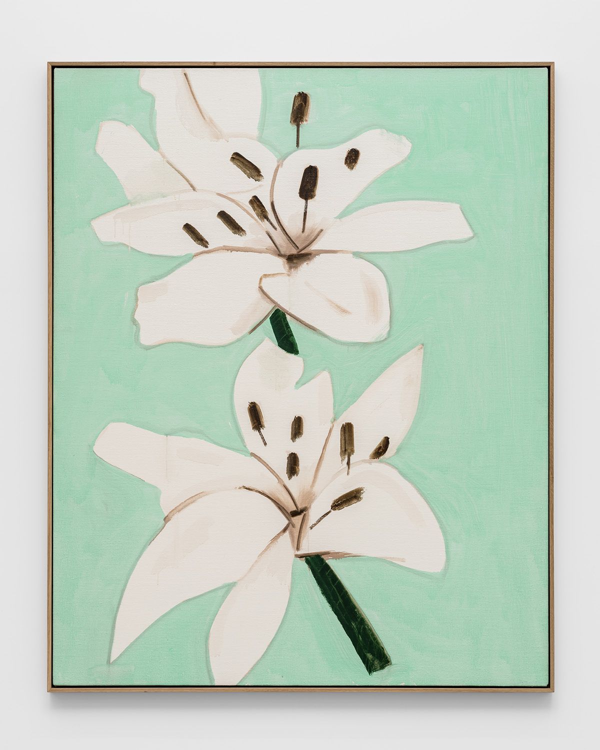 Alex Katz, ‘Lilies 7’, 2025, Oil on linen, 153.2 x 122.5 cm (60 x 48 in), Courtesy Thaddaeus Ropac gallery, London • Paris • Salzburg • Milan • Seoul, © Alex Katz / ARS, New York 2026