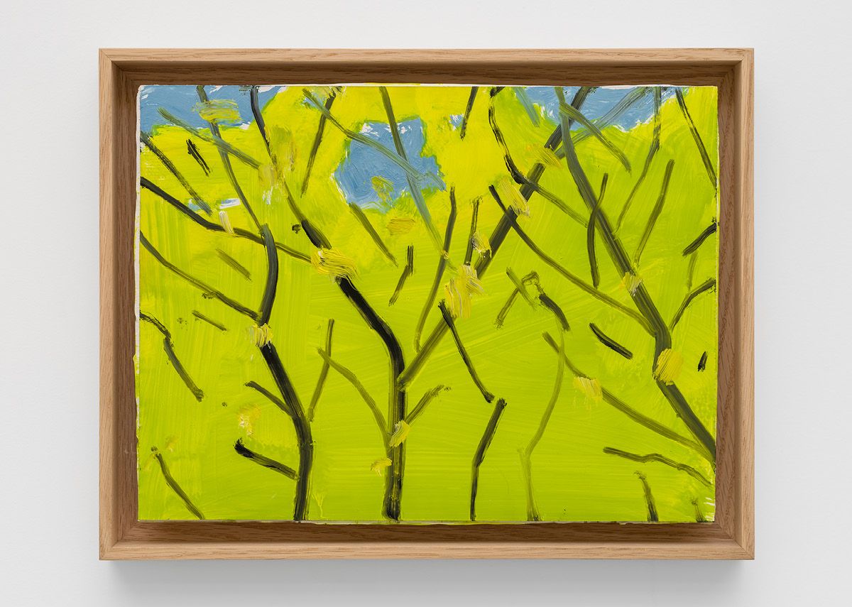 Alex Katz, ‘Study for Trees’, 2025, Oil on board, 22.9 x 30.5 cm (9 x 12 in), Courtesy Thaddaeus Ropac gallery, London • Paris • Salzburg • Milan • Seoul, © Alex Katz / ARS, New York 2026