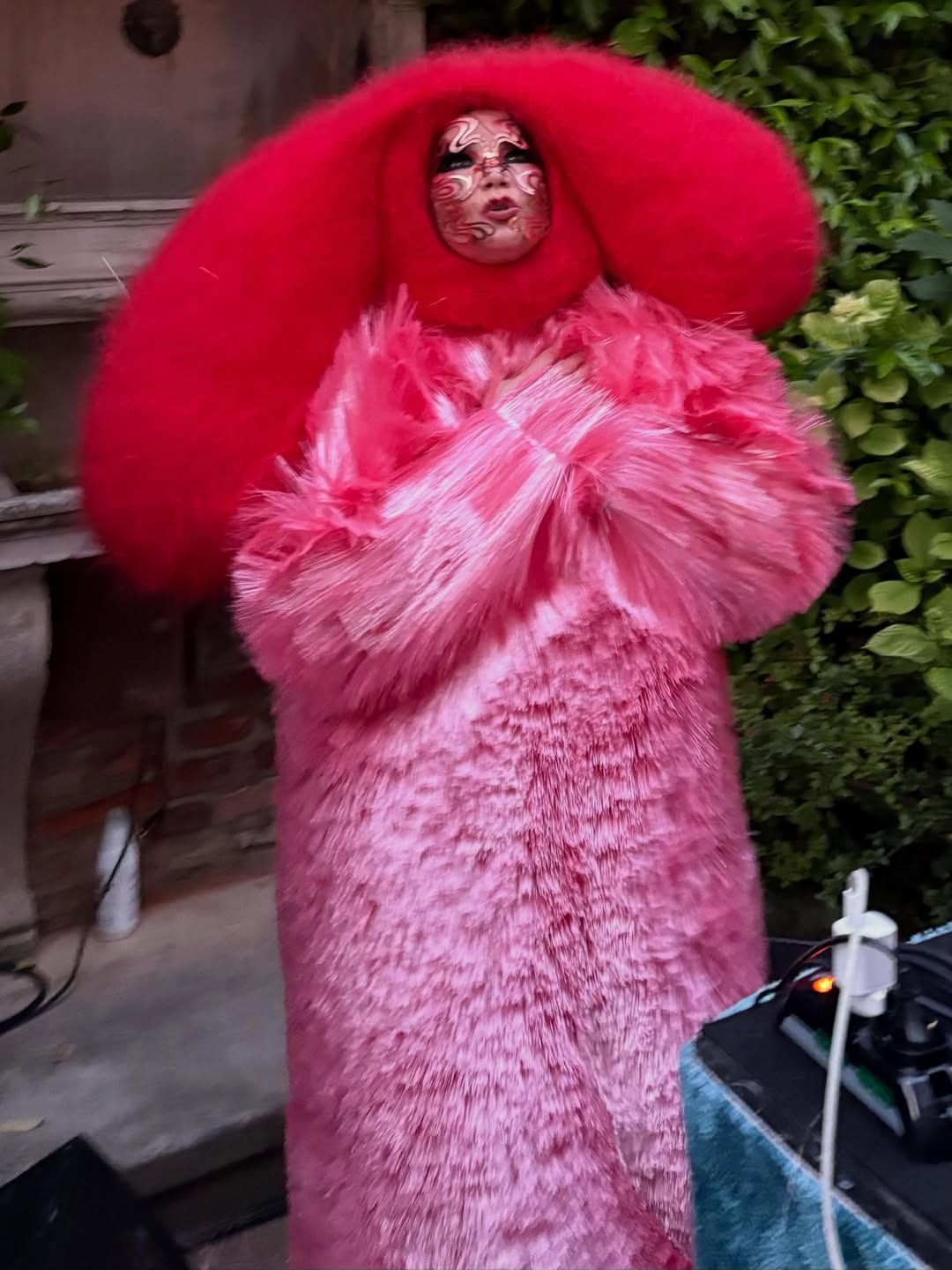 베니스 비엔날레에서 깜짝 디제잉 중인 뷔욕(bjork) / 이미지 출처: bjork 