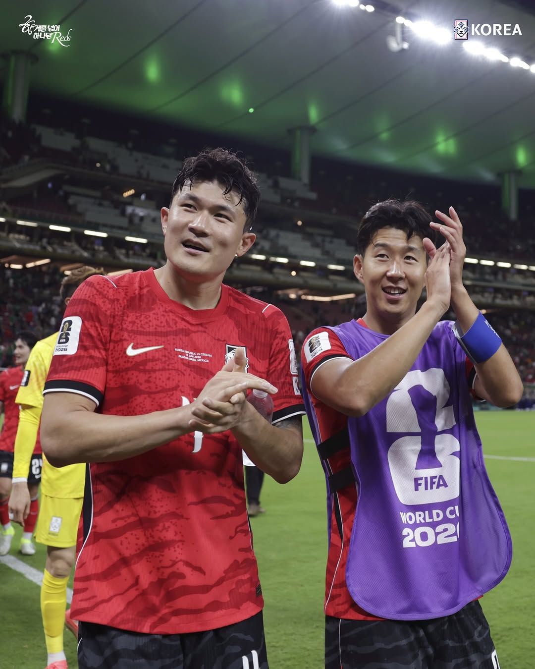 체코와의 경기에서 승리한 한국 축구 대표팀 / 이미지 출처: 대한민국 축구국가대표팀 공식 인스타그램