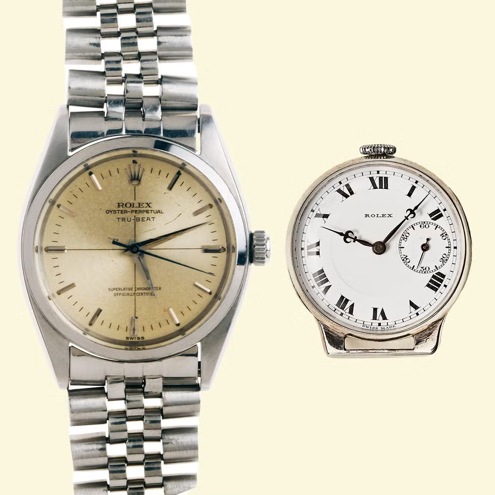 왼쪽부터 1960 롤렉스 트루비트(Tru-Beat), 1923 롤렉스 간호사 시계 / 이미지 출처: Rolex
