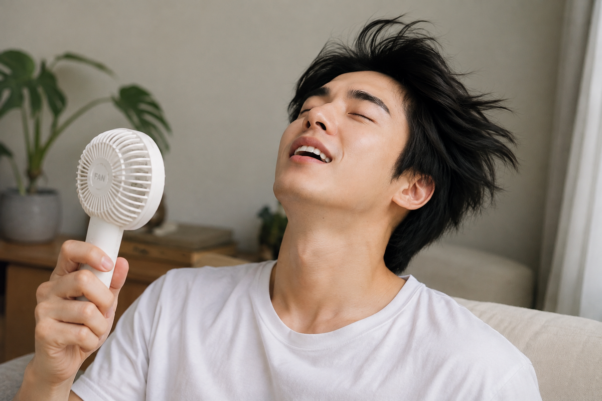 냉각 기능을 더하며 올여름 필수템이 된 냉각 손선풍기/ 이미지 출처: 게티이미지 코리아 