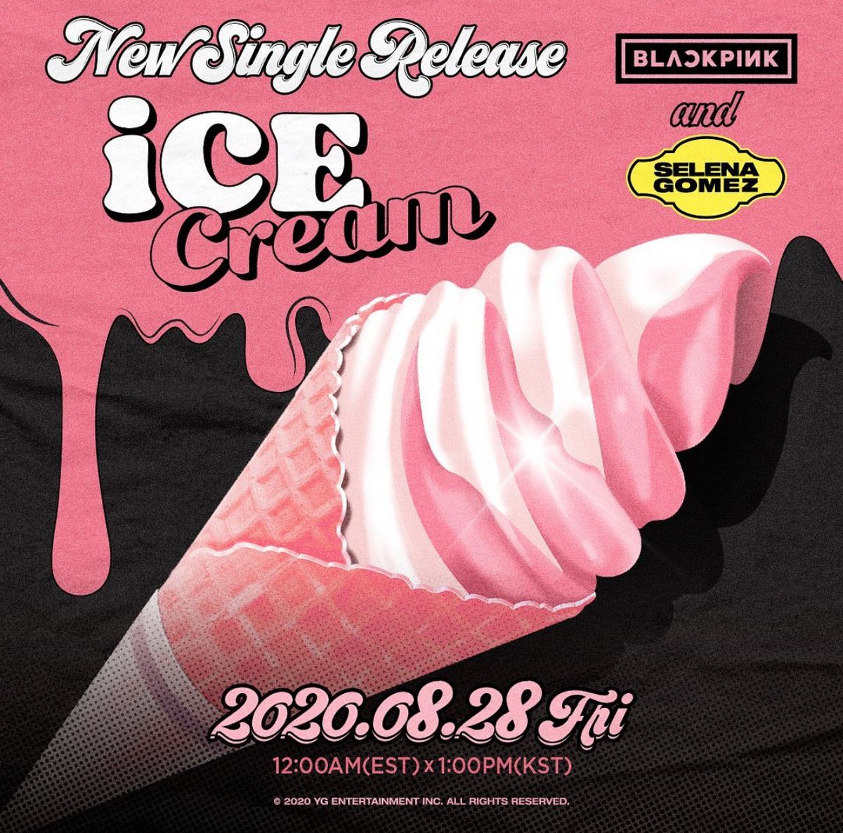 셀레나 고메즈와 협업 후 빌보드 핫100 13위까지 올라간 ice cream / 이미지 출처: @blackpinkofficial