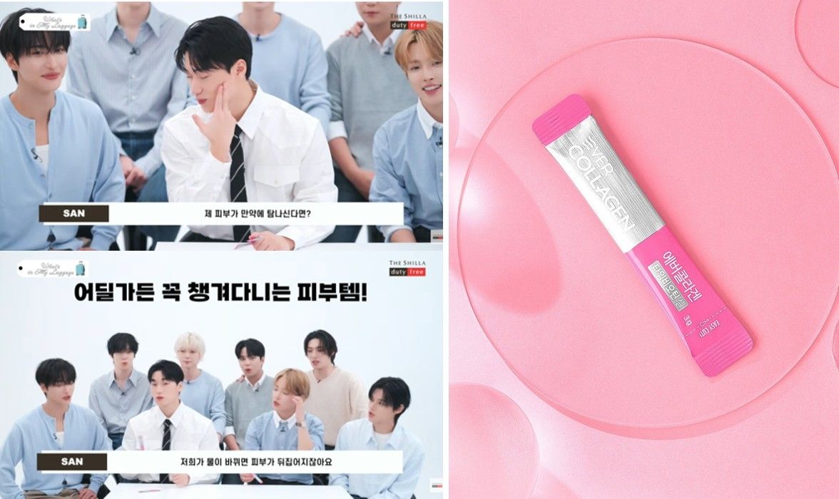 해외 출장 시, 물갈이로 인한 피부 트러블을 미리 막아주는 에버콜라겐 타임비오틴셀. / 이미지 출처: @ShillaDFS, 뉴트리