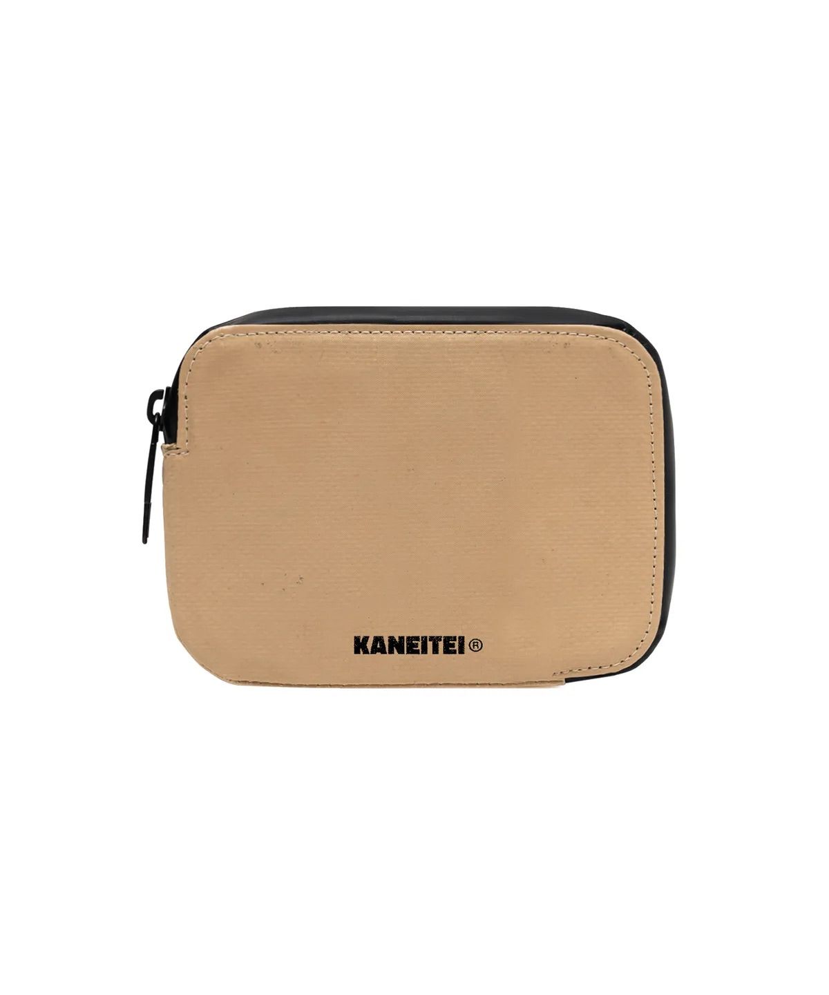 BRICK ZIP WALLET S (BEIGE) / UPCYCLED