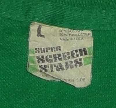 1981년부터 1983년 사이에 생산된 가장 유명한 태그 디자인인 녹색 줄무늬의 슈퍼 스크린 스타즈 / 이미지 출처: defunkd