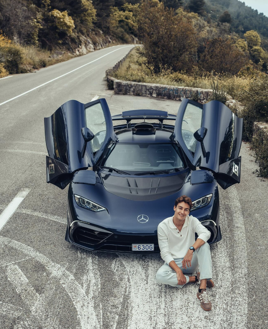'MY DREAM CAR!!!'라는 문구와 함께 AMG 원 사진을 SNS에 업로드한 조지 러셀. / 이미지 출처: 조지 러셀 인스타그램 @georgerussell63