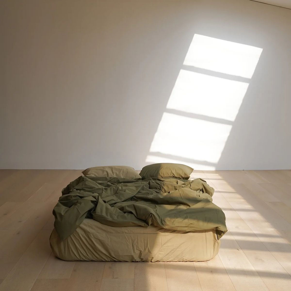 딥카키 이불커버 Deep khaki bedding