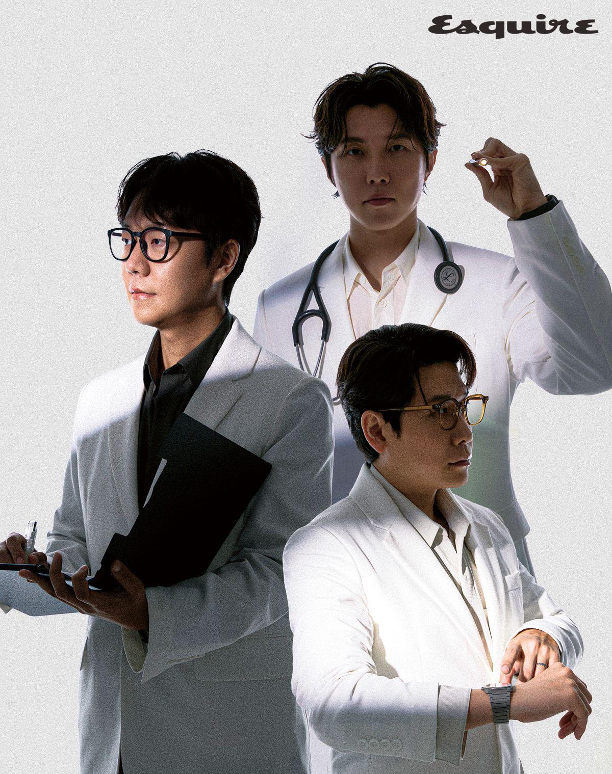(위부터) 내과 전문의 우창윤, 작가 겸 이비인후과 전문의 이낙준, 정신건강의학과 전문의 오진승.