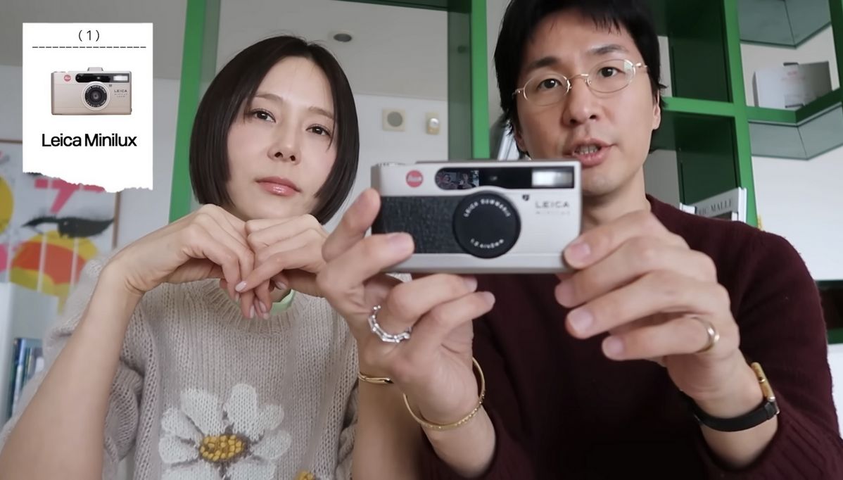 애장품으로 라이카 미니룩스를 소개한 마이큐. / 이미지 출처: '김나영의 노필터티비' 유튜브