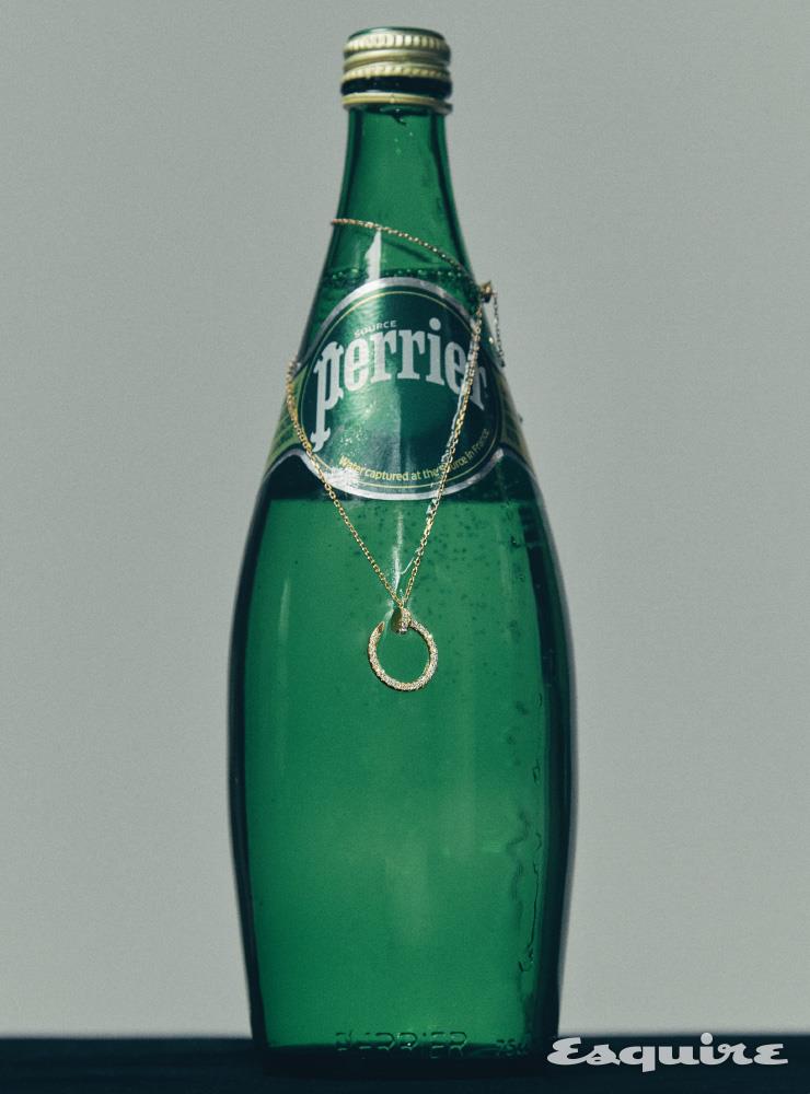 CARTIER | 핑크 골드에 다이아몬드를 세팅한 저스트 앵 끌루 네크리스 800만원대 까르띠에.