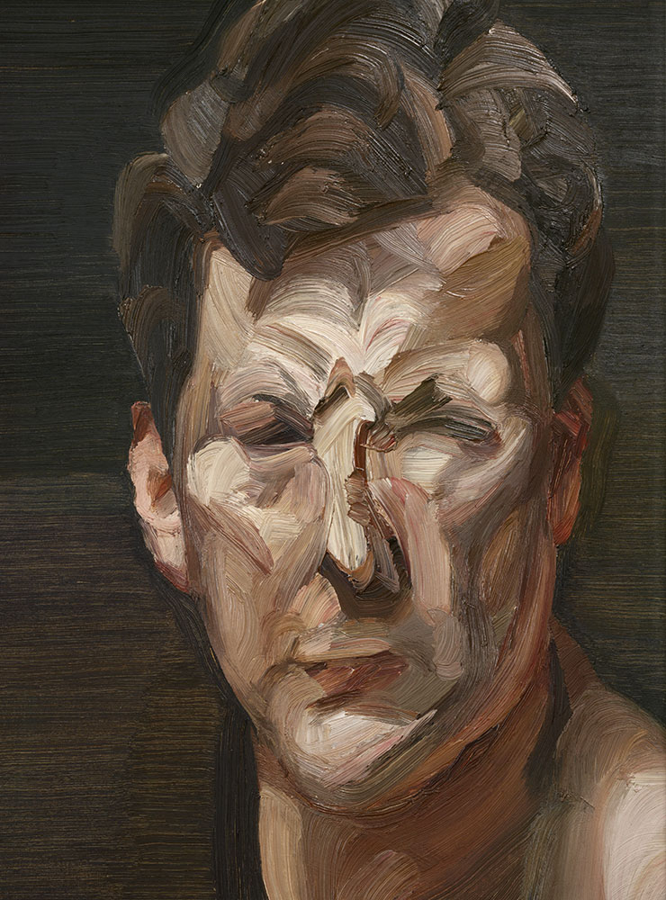 <Man’s Head (Self-portrait III)>(1963), Oil on canvas, 30.5x25.1cm. National Portrait Gallery, London