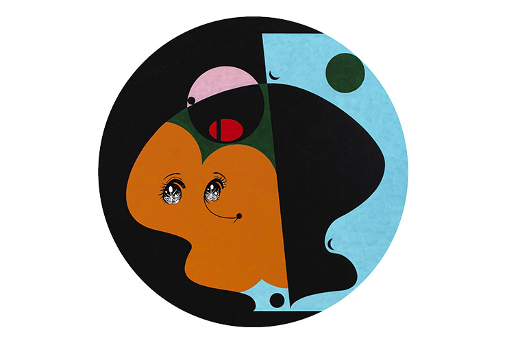 ‘Mariposa’, 2023, Acrylic on canvas, 100x100cm.