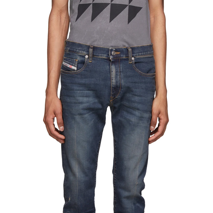 Blue D-Strukt Jeans, $395 USD.