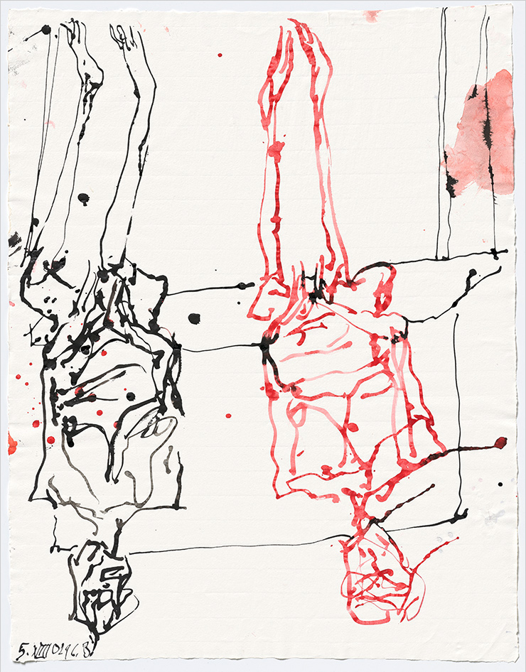 10월 6일부터 열리는 게오르그 바젤리츠의 <가르니 호텔>에 전시될 작품들. ‘Untitled 3’, Georg Baselitz, 2021