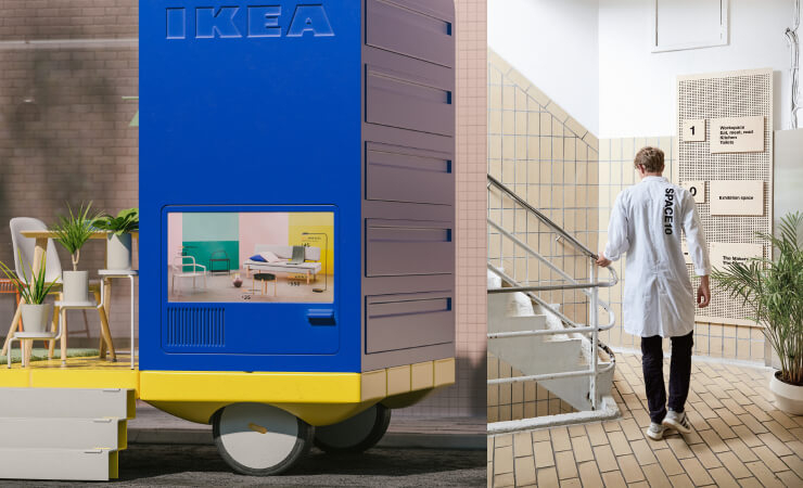 스페이스10의 ‘바퀴 달린 공간’ 프로젝트 중 ‘바퀴 달린 호텔’은 기존 호텔 객실의 모든 요소를 담은 청정에너지 전기 자동차다. 체크인하면 목적지를 향해 달린다.