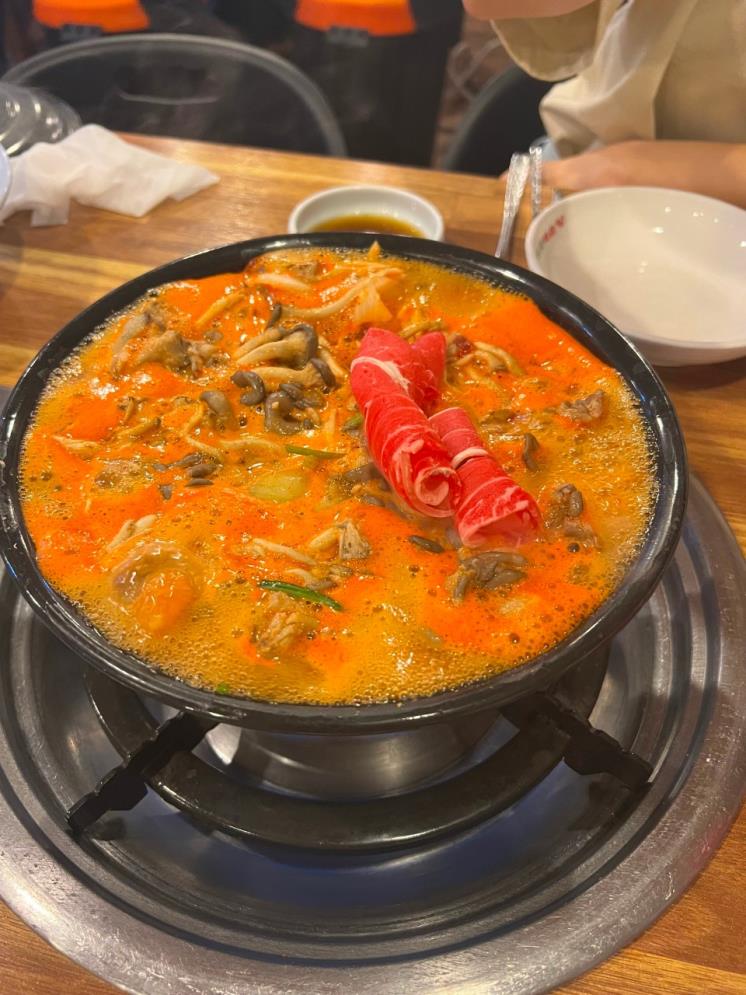 가양칼국수 버섯매운탕