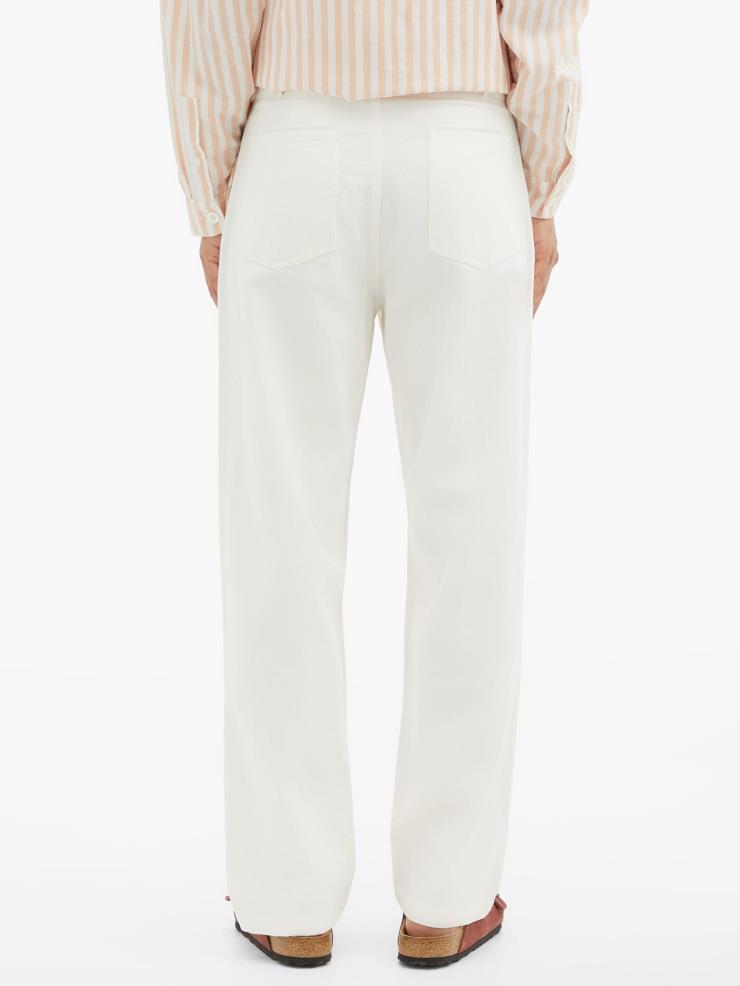 Straight-leg cotton-herringbone trousers, $243 USD