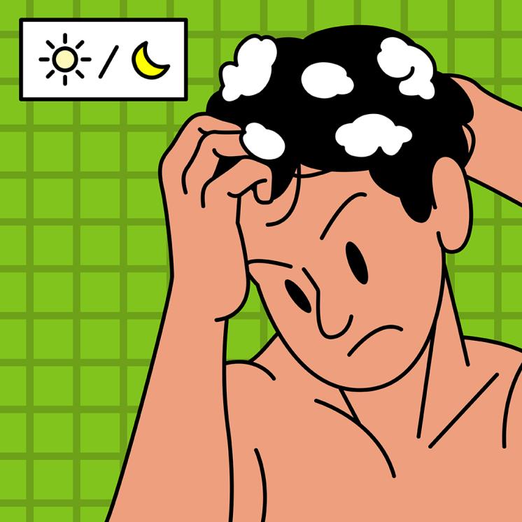 독이 되는 나쁜 샴푸 습관_하루 2회 이상 머리 감기