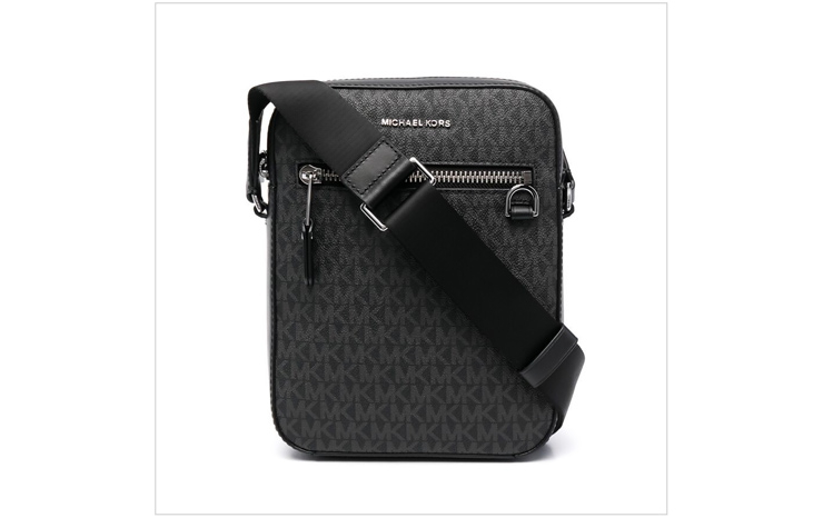 마이클 코어스 & 로고 모노그램 가죽 메신저 백, $251 USD