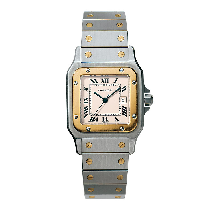 1981년 제작된 산토스 드 까르띠에 워치 Nick Welsh, Cartier Collection ©Cartier