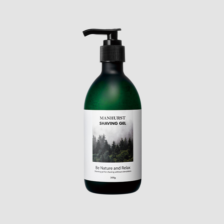 수용성 타입으로 잔여감이 없이 깔끔하게 발린다. 쉐이빙 젤 300mL/2만1900원 맨허스트.