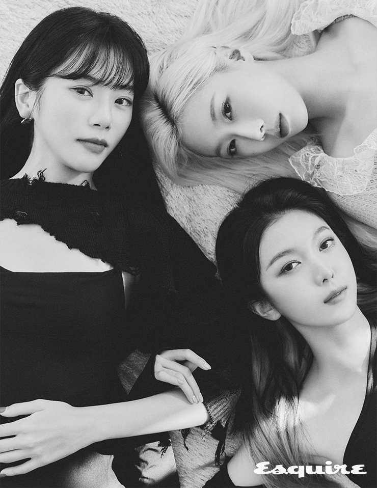 지유, 한동, 다미의 3인 유닛 화보.