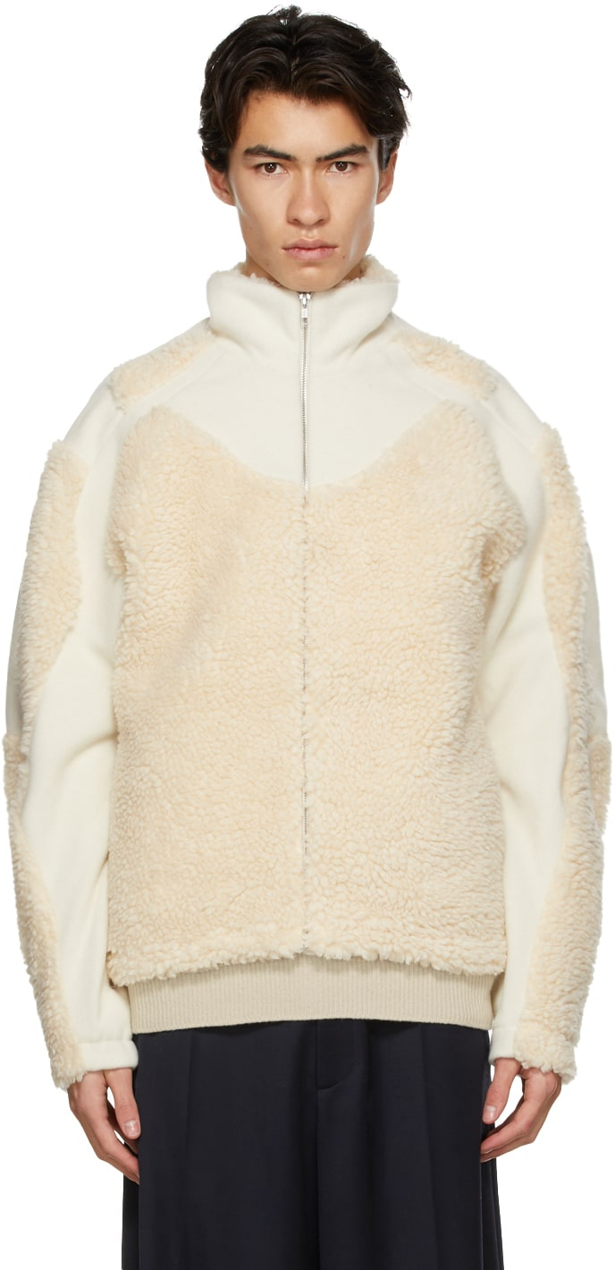 Off-White Hemp Fleece Jacket, $687 USD