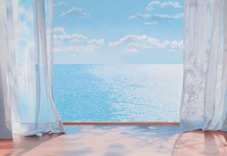 In The Quiet Moment, 2021, oil on canvas, 50x72″ / 마이아트뮤지엄 제공