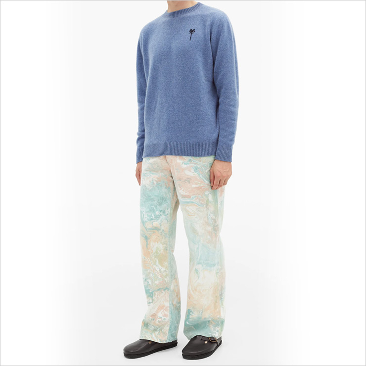 Logo-embroidered cashmere sweater, $895 USD