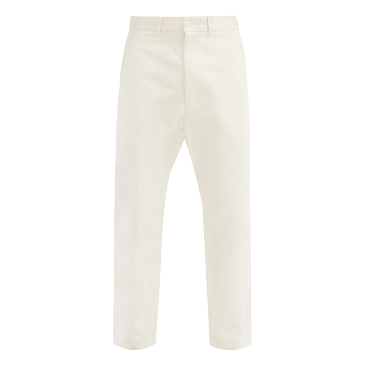 Bill cotton-twill tapered-leg trousers, $226 USD
