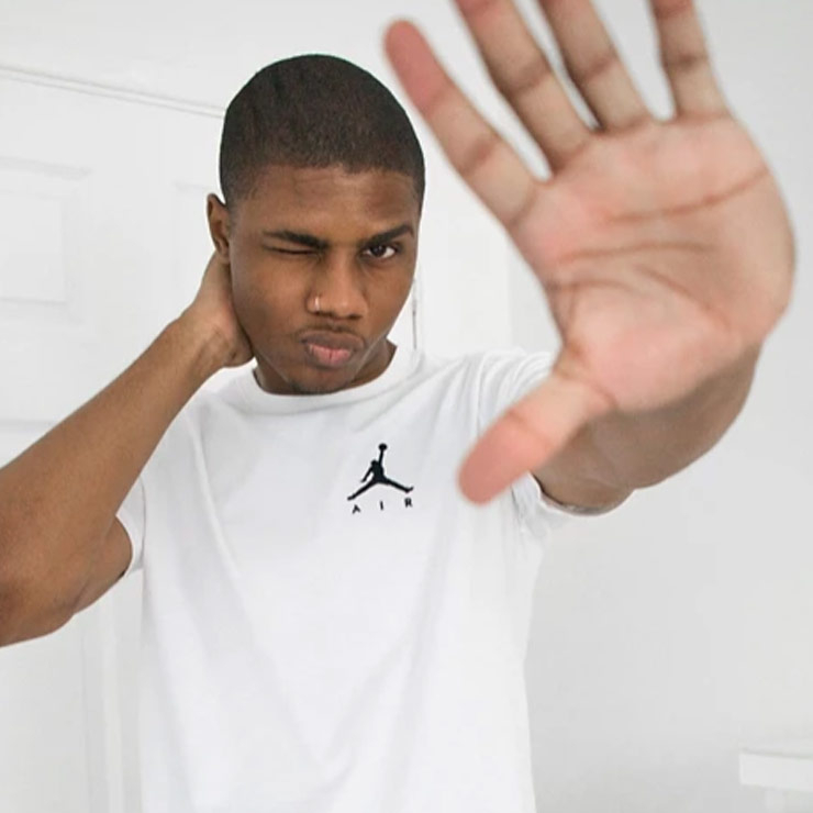 Jordan Jumpman embroidered t-shirt in white, $40 USD