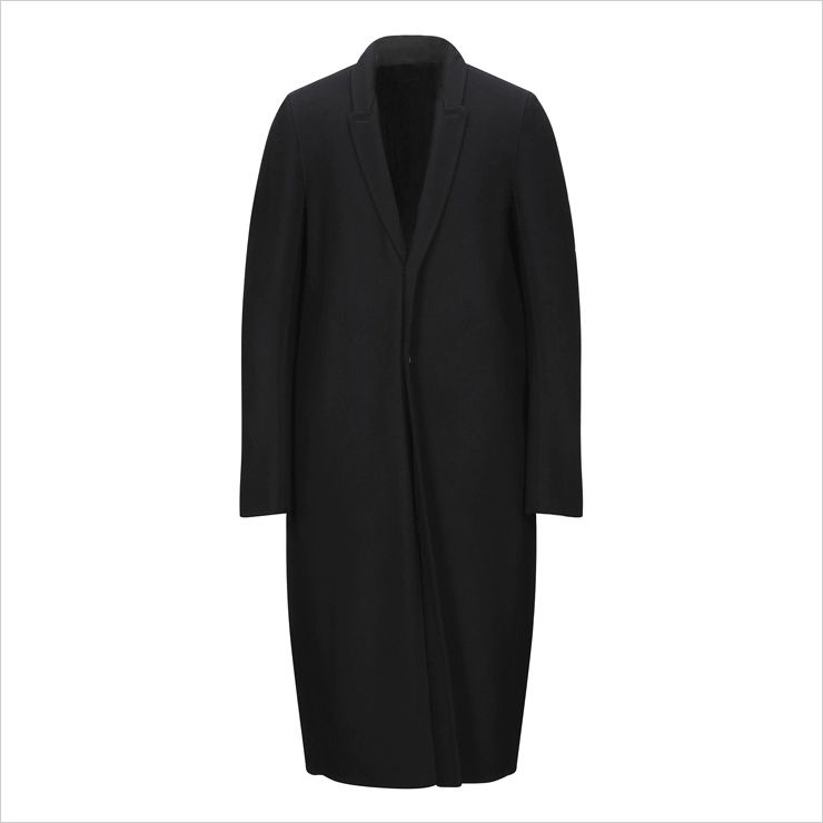 릭오웬스 Long coat, $1,450 USD