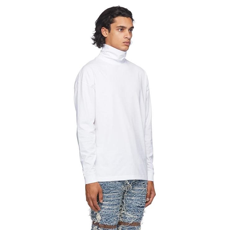 White Visual Logo Turtleneck | $160 USD