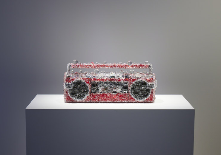‘PixCell-Boombox’(2023) 전시 전경.
