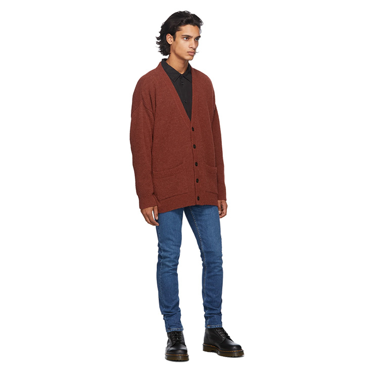Red Alpaca Cardigan | $315 USD