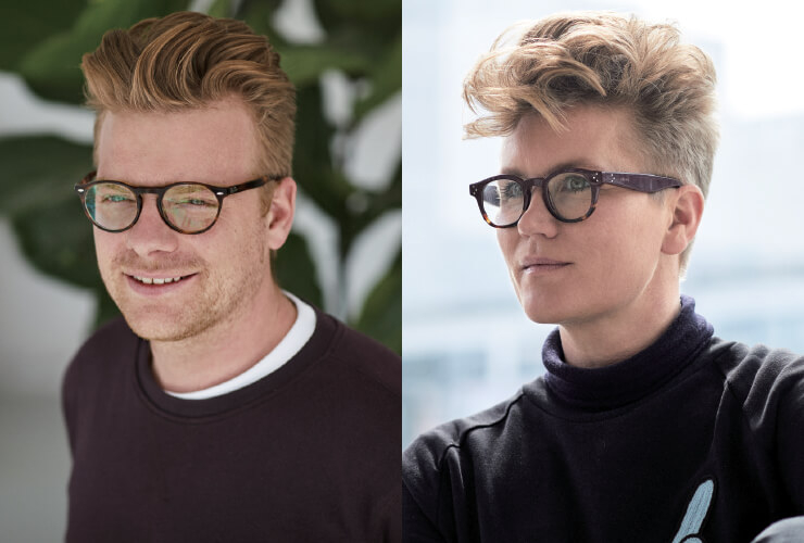 스페이스10 공동 설립자 시몬 카스퍼센과 칼라 카밀라 요르트.