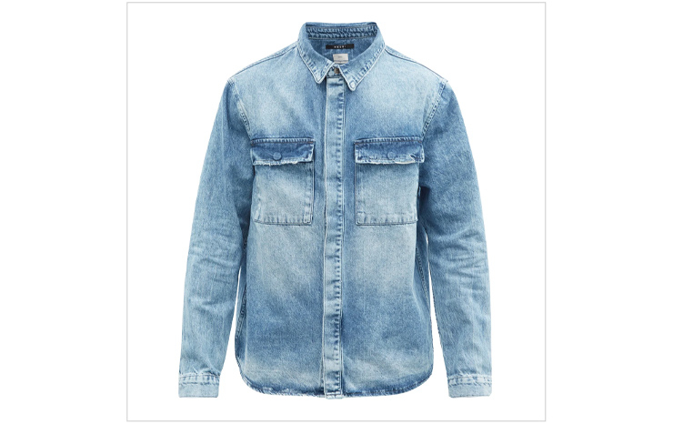 수비 & 스네이크바이트 워싱 데님 셔츠, $259 USD.