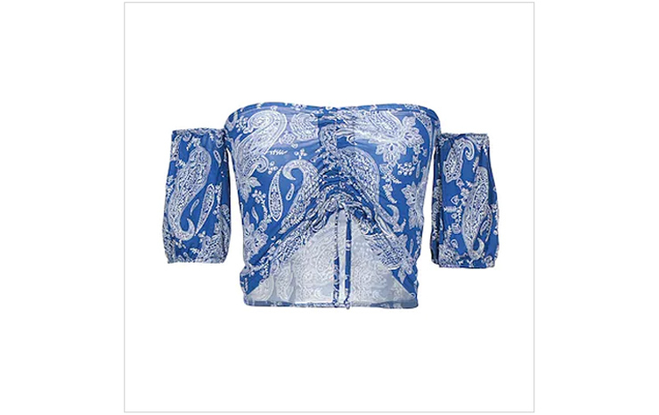 미쏘니& 오프숄더 탑, $690 USD.