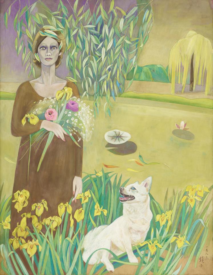천경자, 노오란 산책길, 1983, 종이에 채색, 96.7x76cm. / 국립현대미술관 제공