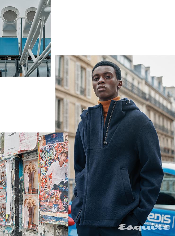  캐시미어 레인 시스템 소재의 베일리 아노락 680만원대, 베이비 캐시미어 소재의 터틀넥 스웨터 190만원대, 스트레치 울 팬츠 70만원대 모두 로로피아나.