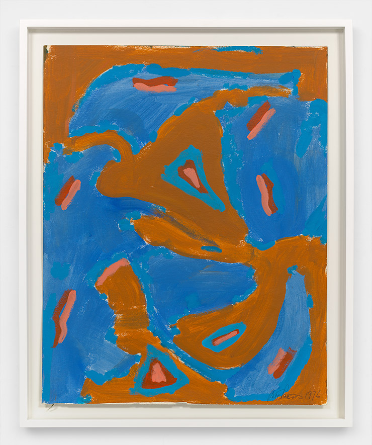 ‘Golden Weather’, 1976, 60.6x47.9cm ⓒ 2022 Betty Parsons and William P. Rayner Foundation