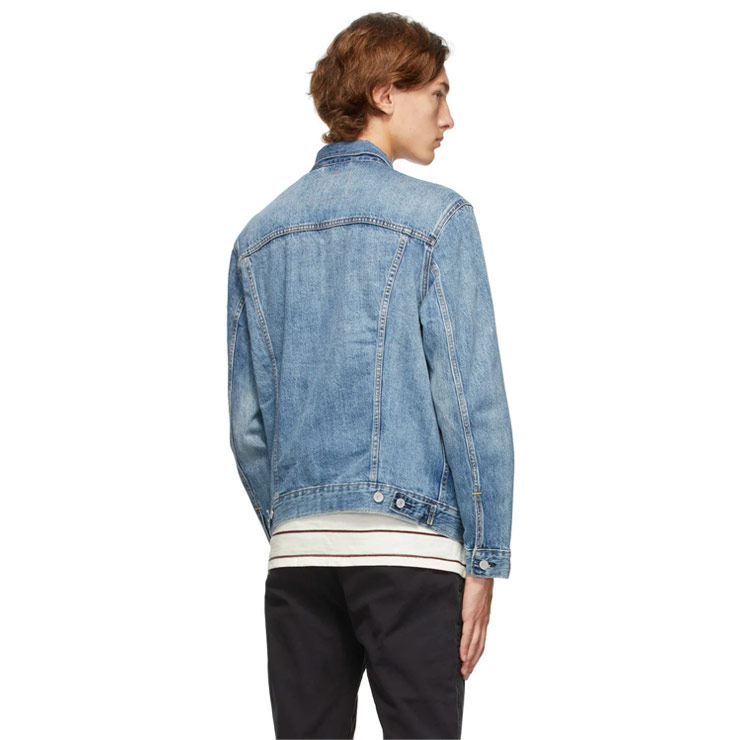 Blue Denim Trucker Jacket, $125 USD