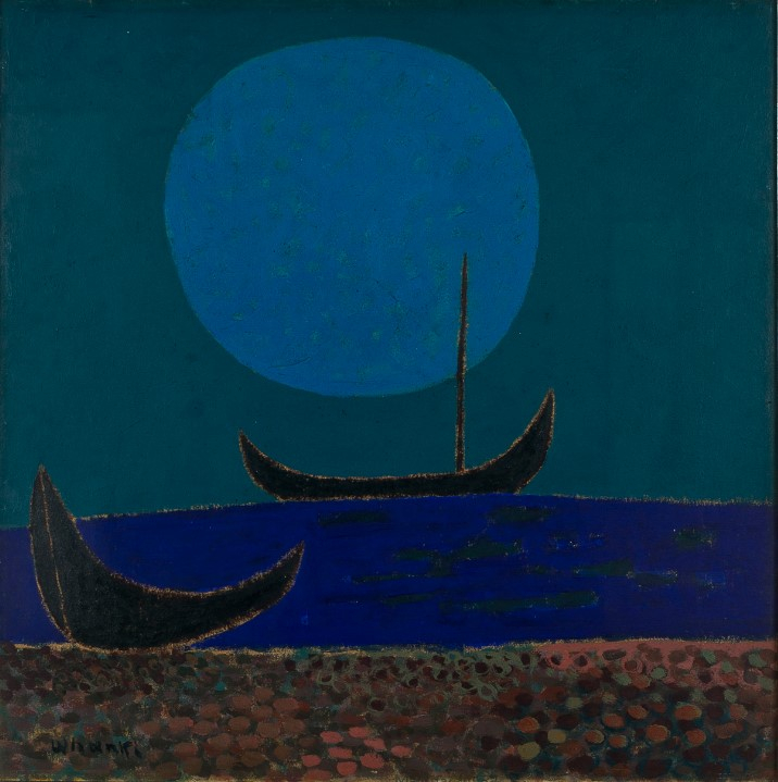 김환기, <달밤>, 1951, 종이에 유채, 50x50, 개인 소장