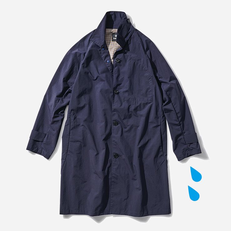 네이비 컬러 코트 57만8000원 골드윈 by 바버샵.